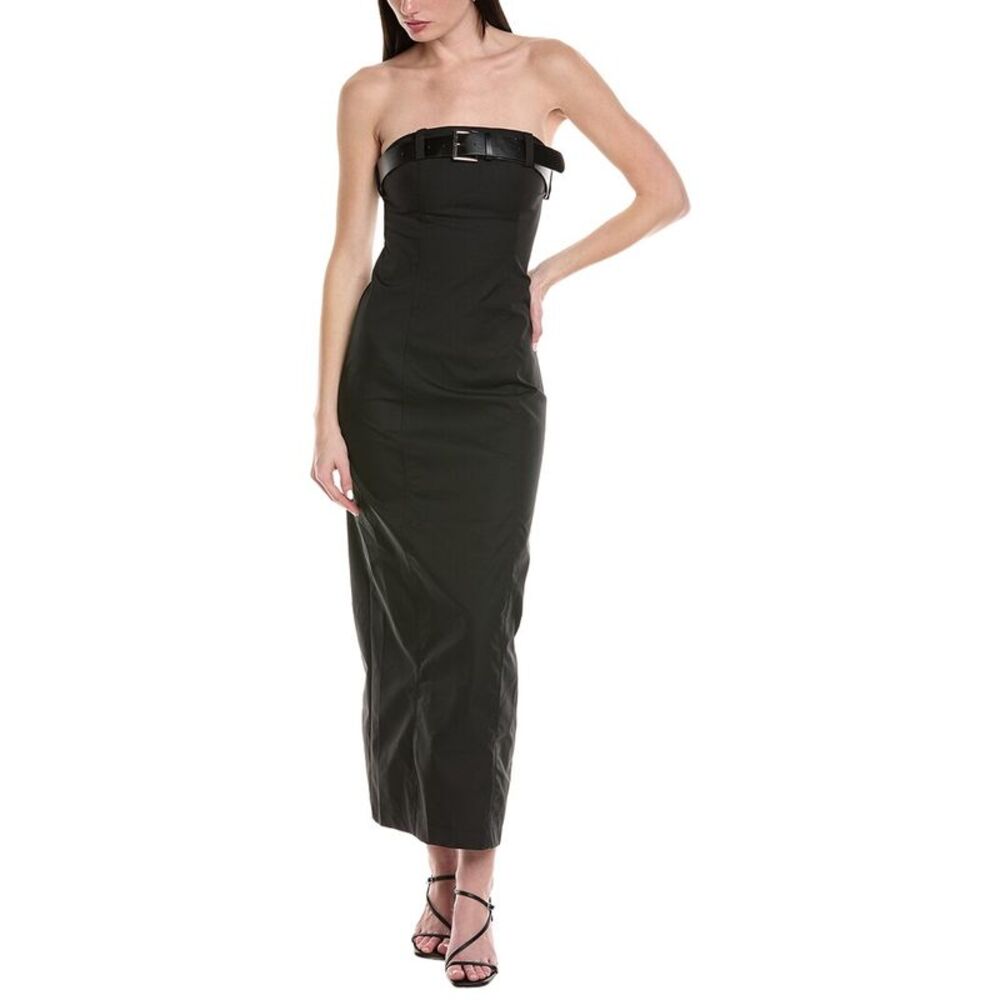 Avantlook Womens Midi Dress, Black